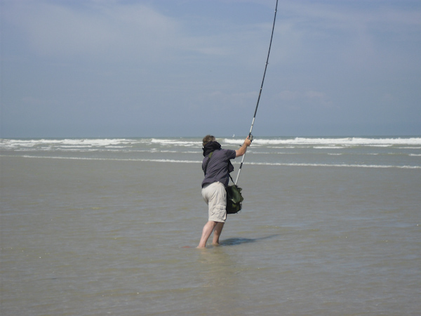 Surfcasting aux huttes d'Oye