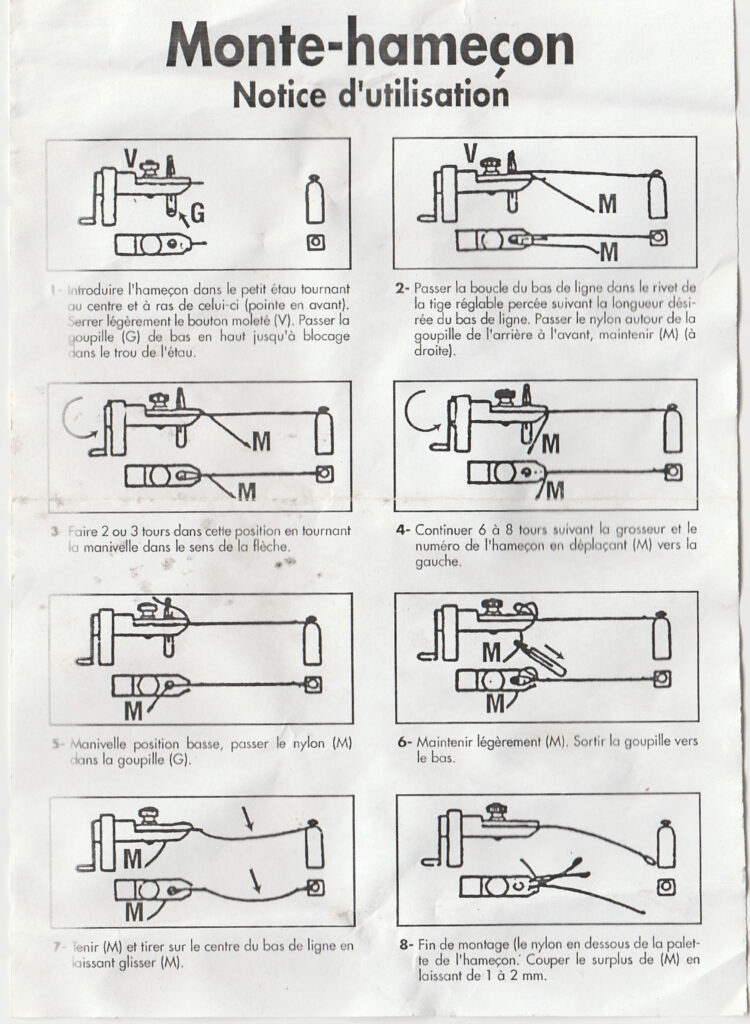 Guide d'utilisation du monte-hameçon Rive