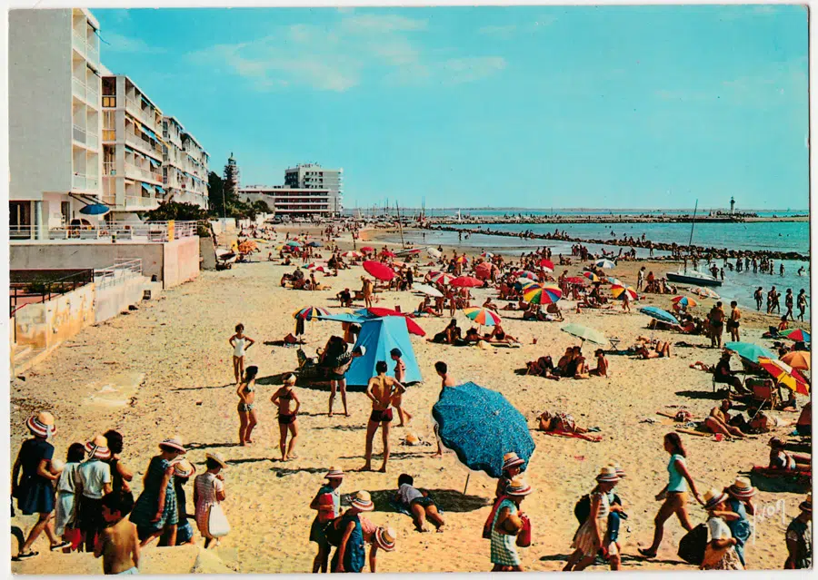 COULEURS ET LUMIERE DE FRANCE 30- GRAU-DU-ROI (Gard) - La Plage. E.K.B. 8298.- Editions d'Art «YVON Paris»