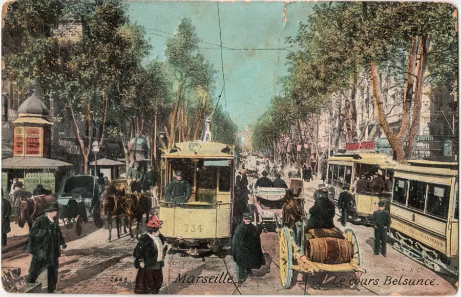 2668. MARSEILLE . Le cours Belsunce. - L.V. & Cie Aqua Photo