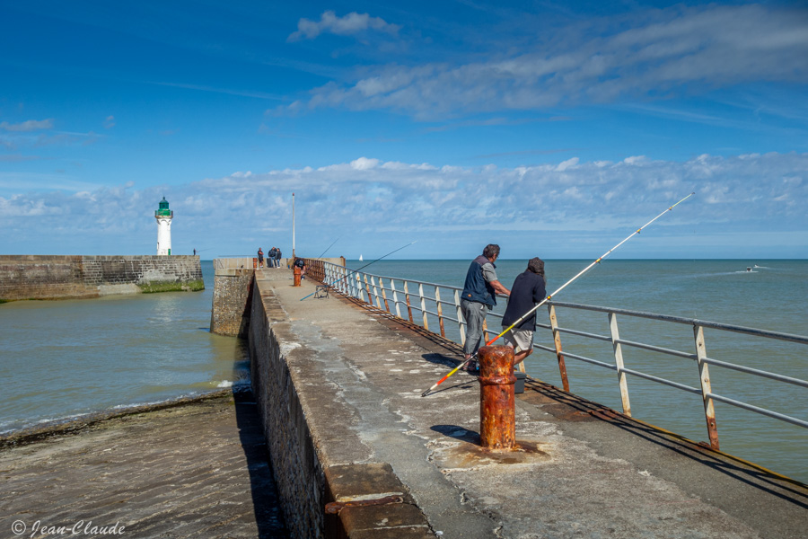 Pêche sur la jetée de Saint-Valéry-en-Caux, 2022