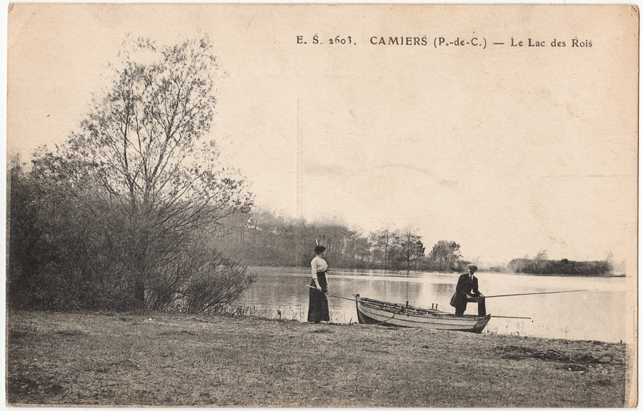 E.S. 2603. CAMIERS (P.-de-C.) - Le Lac des Rois (cachet de la poste 1919)