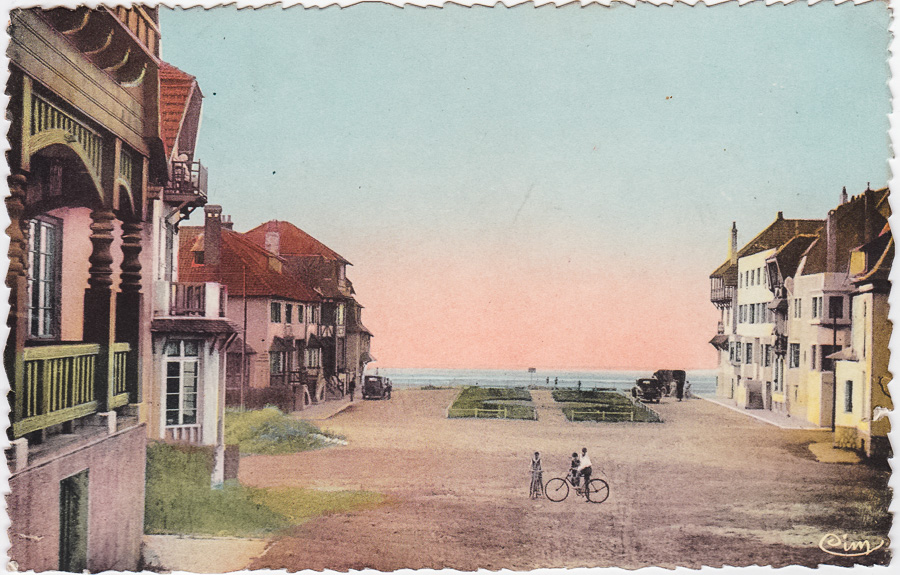 Carte postale ancienne : Wissant (P.-de-C.) Les Villas vers la mer