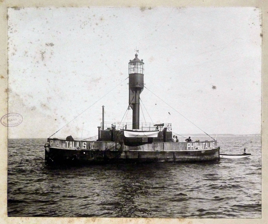 Bateau phare de Talais, Estuaire de la Gironde - Source Archives Nationales