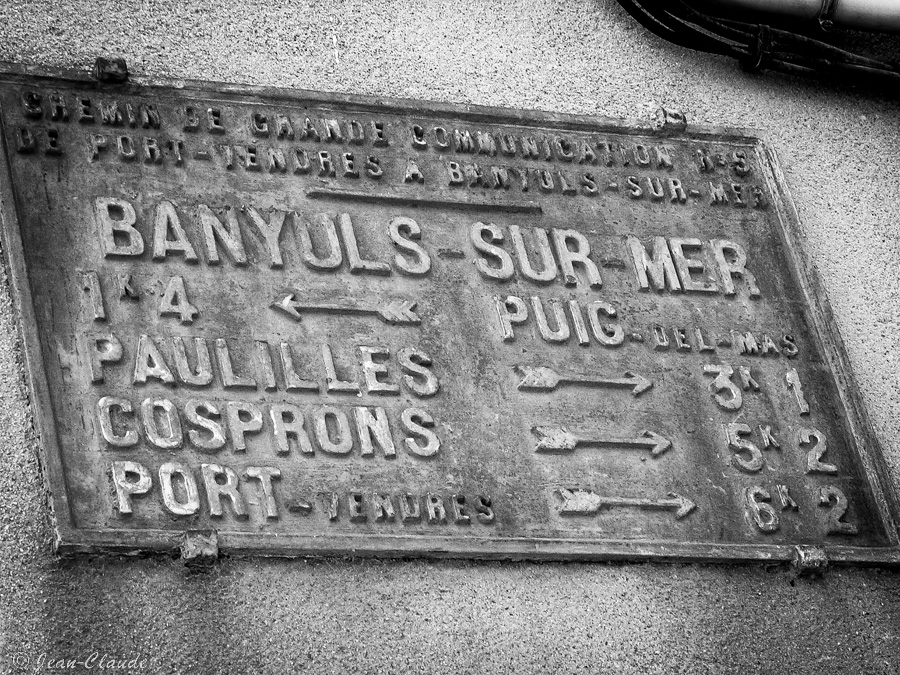 Vieille plaque - Banyuls-sur-Mer