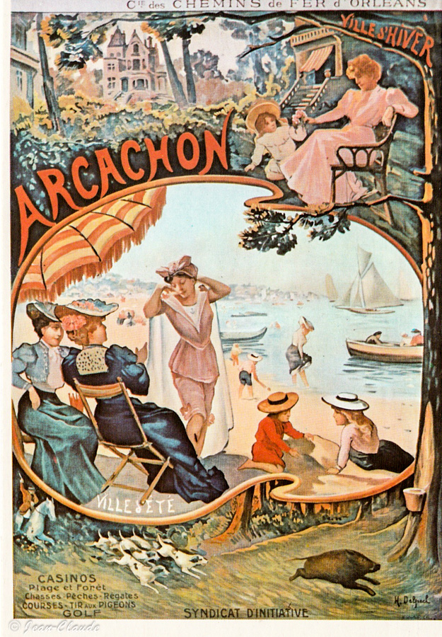 Affiche : Cie des Chemins de Fer d'Orléans - Arcachon