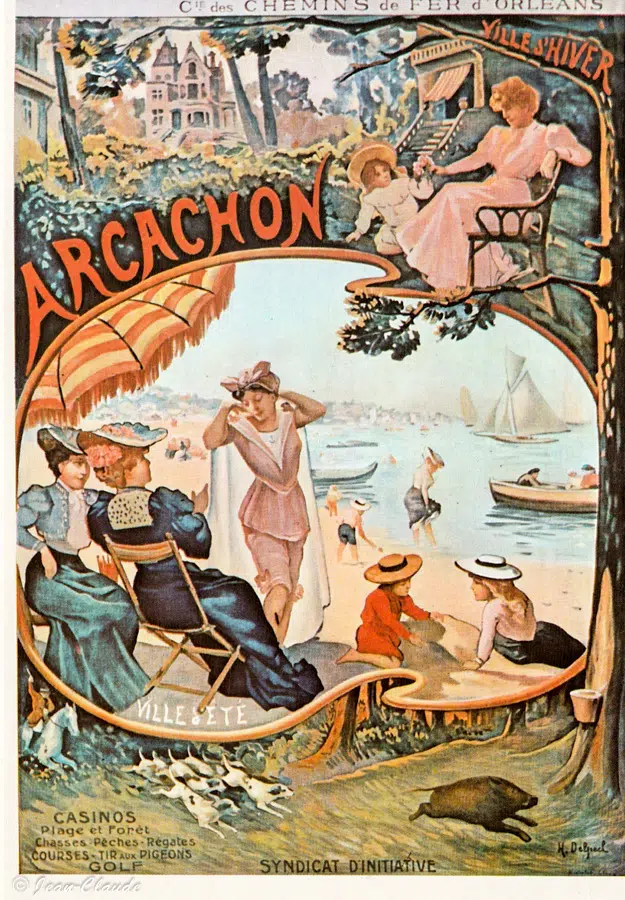 Affiche : Cie des Chemins de Fer d'Orléans - Arcachon