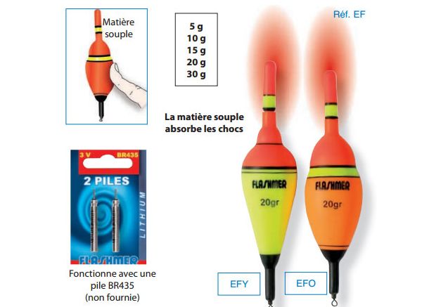 flotteurs à diode Flashmer