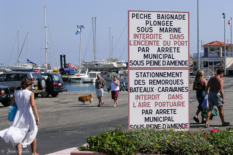 Pêche interdite au port de Banyuls, 2003