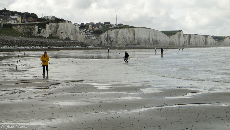 Surfcasting sur la plage de Ault-Onival, 2012