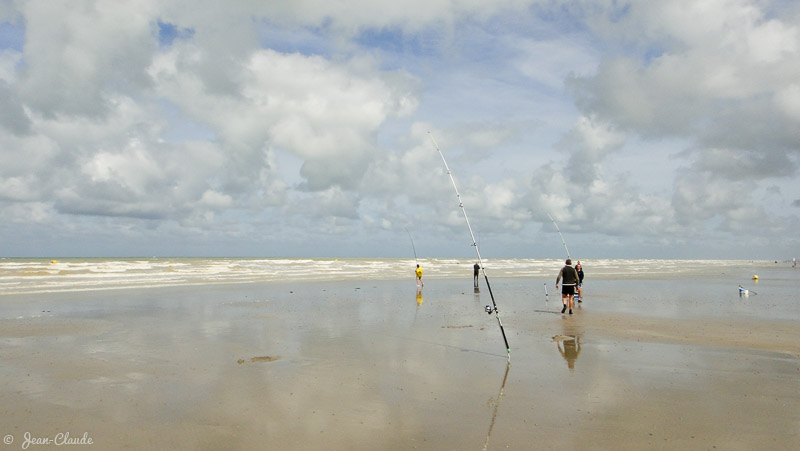 Surfcasting sur la plage de Ault-Onival, 2012