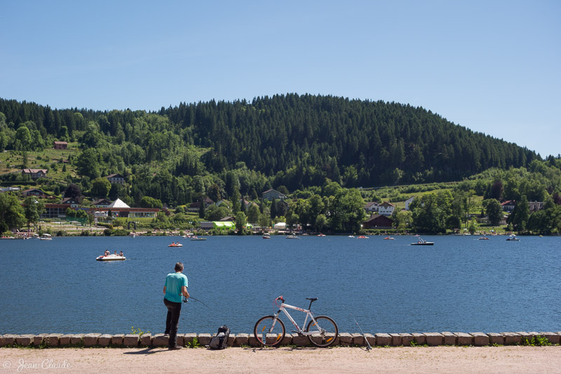 Pêche au posé sur le quai Waremme. - Gérardmer, 2017