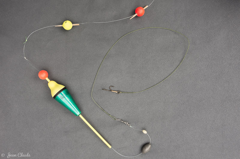 Montage coulissant pour la pêche au vif