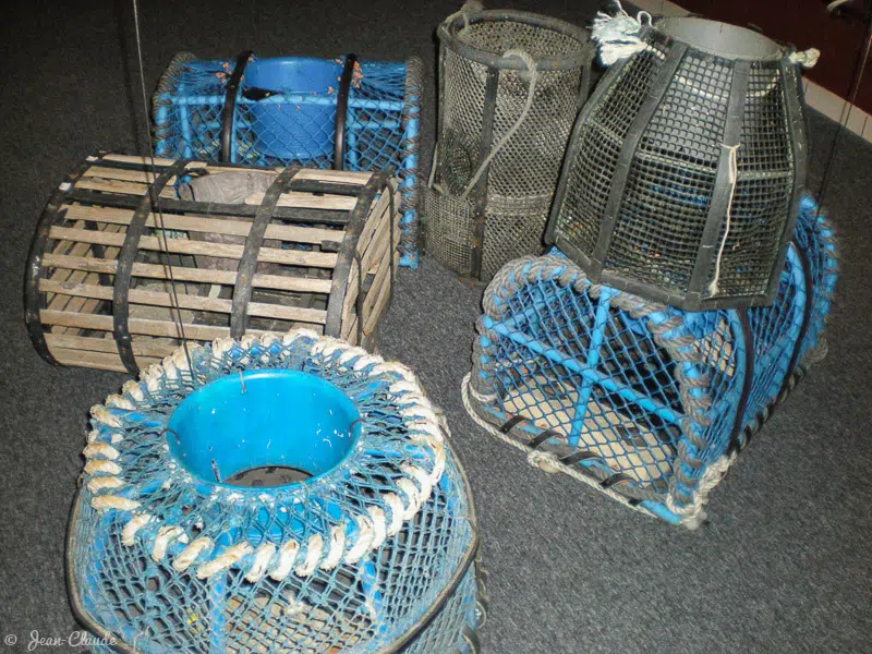Paniers de pêche. - Haliotika, la Cité de la pêche au Guilvinec, 2008