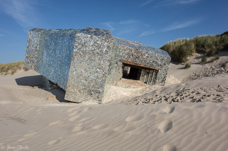 Le blockhaus aux miroirs à Leffrinckoucke, 2016