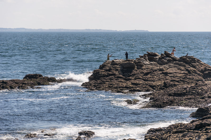 Pêche au lancer sur la côte sauvage - Presqu'île de Quiberon 2018