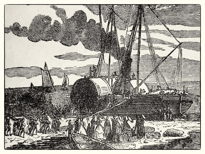 Vignette - Amaranthe - Embarquement de troupe - 1886