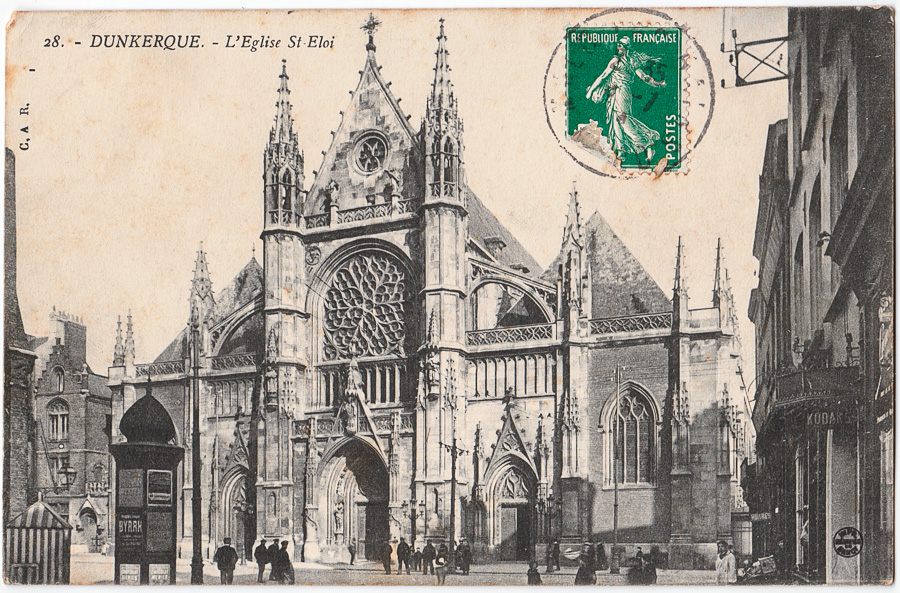 28. - DUNKERQUE. - L'Eglise St-Eloi - C.A R.