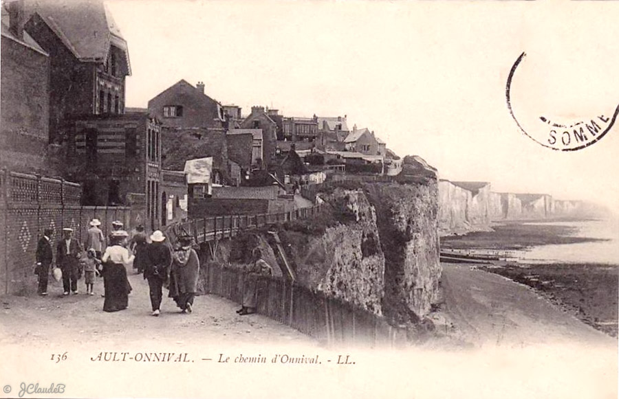 136 Ault-Onnival.- le chemin d'Onnival .-LL. 1917