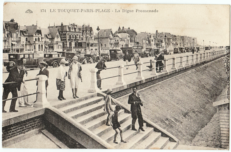 174 Le Touquet-Paris-Plage - La digue Promenade. - Cie Alsacienne des Arts Photomécaniques, Strasbourg