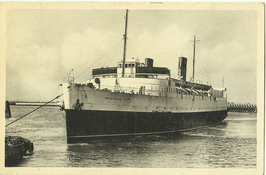 183 DUNKERQUE - Le Twickenham Ferry devant l’Ecluse (cachet de la poste 1919)