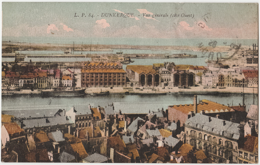 L.P.84. - DUNKERQUE. - Vue générale (côté Ouest) Lucien Pollet, éditeur, à Lille (cachet de la poste 1928)