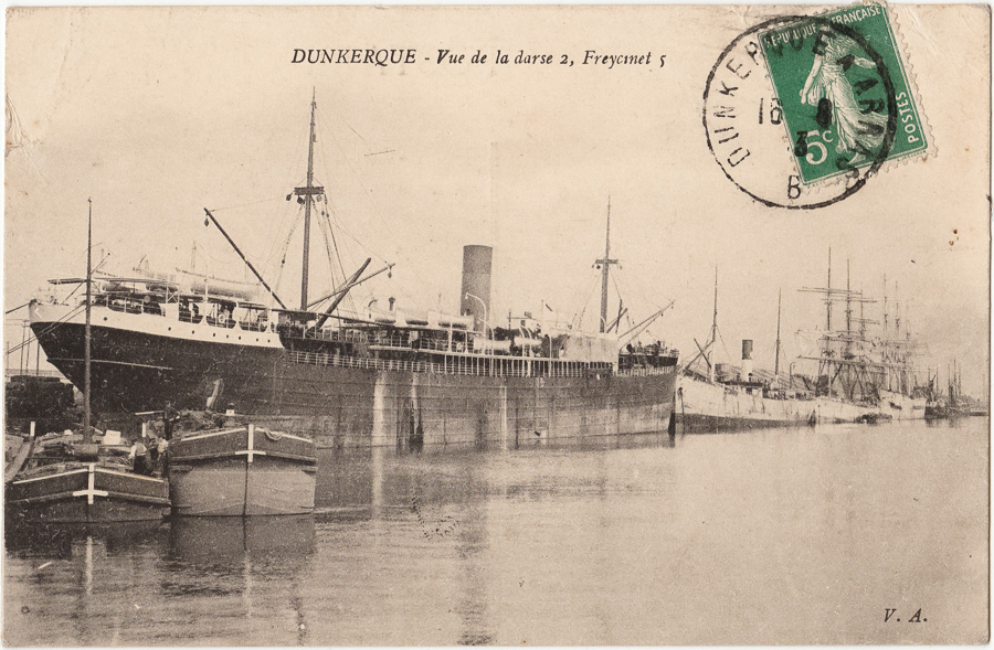 Dunkerque - Vue de la darse 2, Freycinet 5 - V.A