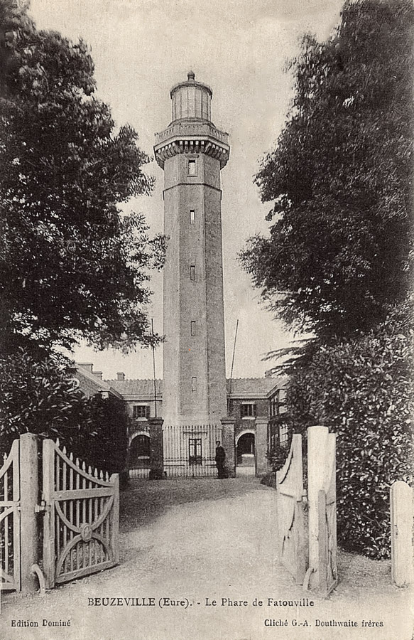 BEUZEVILLE - Le phare de Fatouville en 1908