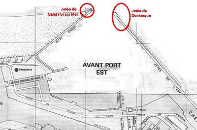 plan du port de dunkerque