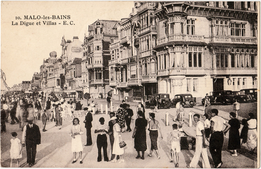 10. MALO-les-BAINS - La Digue et Villas - E.C.