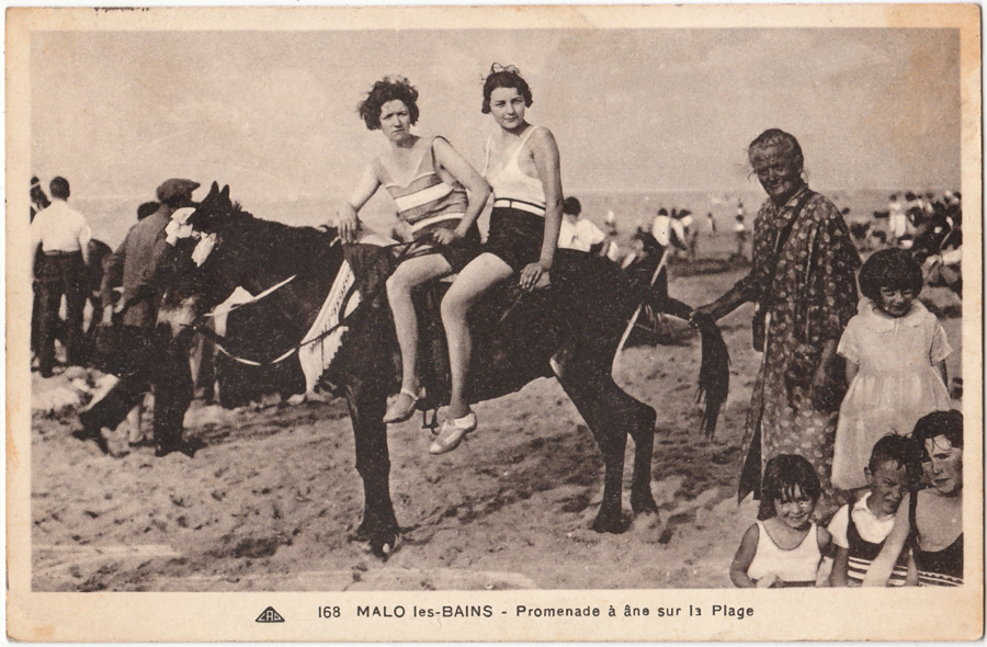 168 MALO les-BAINS - Promenade à âne sur la Plage - CAP - Cie des Arts Photomécaniques