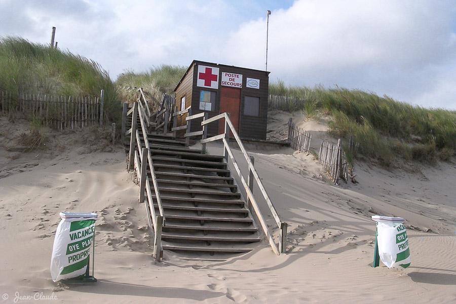 Poste de secours aux Ecardines en 2008 - Oye-Plage