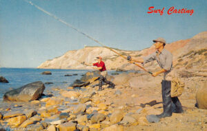 Postcard - Surf Casting Printed in USA S12876SC