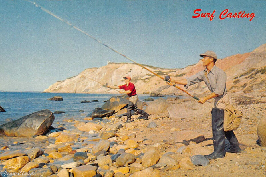 Postcard - Surf Casting Printed in USA S12876SC