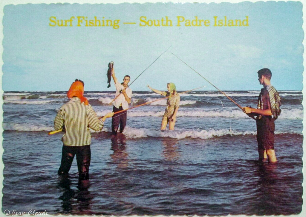 Carte postale : Surf-Fishing in the gulf of Mexico - 1978