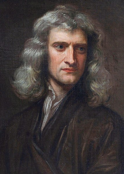Portrait d'Isaac Newton - James Thronill after Sir Godfrey Kneller, Public domain, via Wikimedia Commons