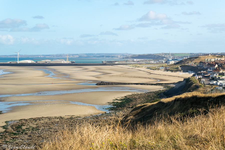 Vue sur la plage du Portel, 2019