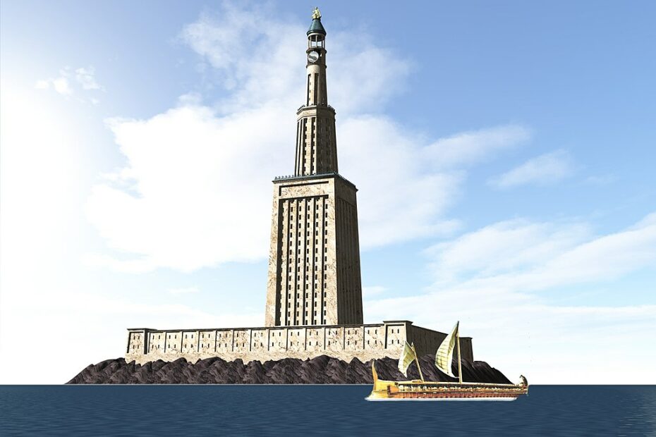 Reconstruction détaillée du phare d'Alexandrie en 3D (2006). Image : Emad Victor SHENOUDA