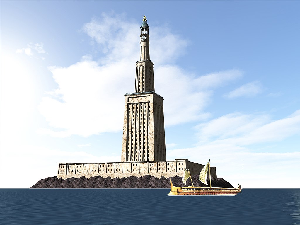 Reconstruction détaillée du phare d'Alexandrie en 3D (2006). Image : Emad Victor SHENOUDA