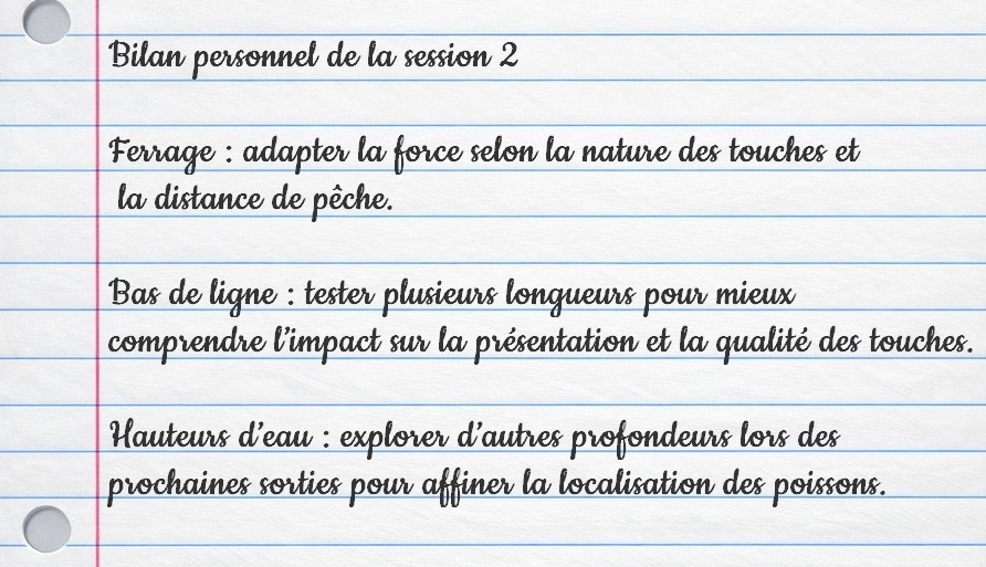 Bilan de la deuxième partie de pêche au feeder